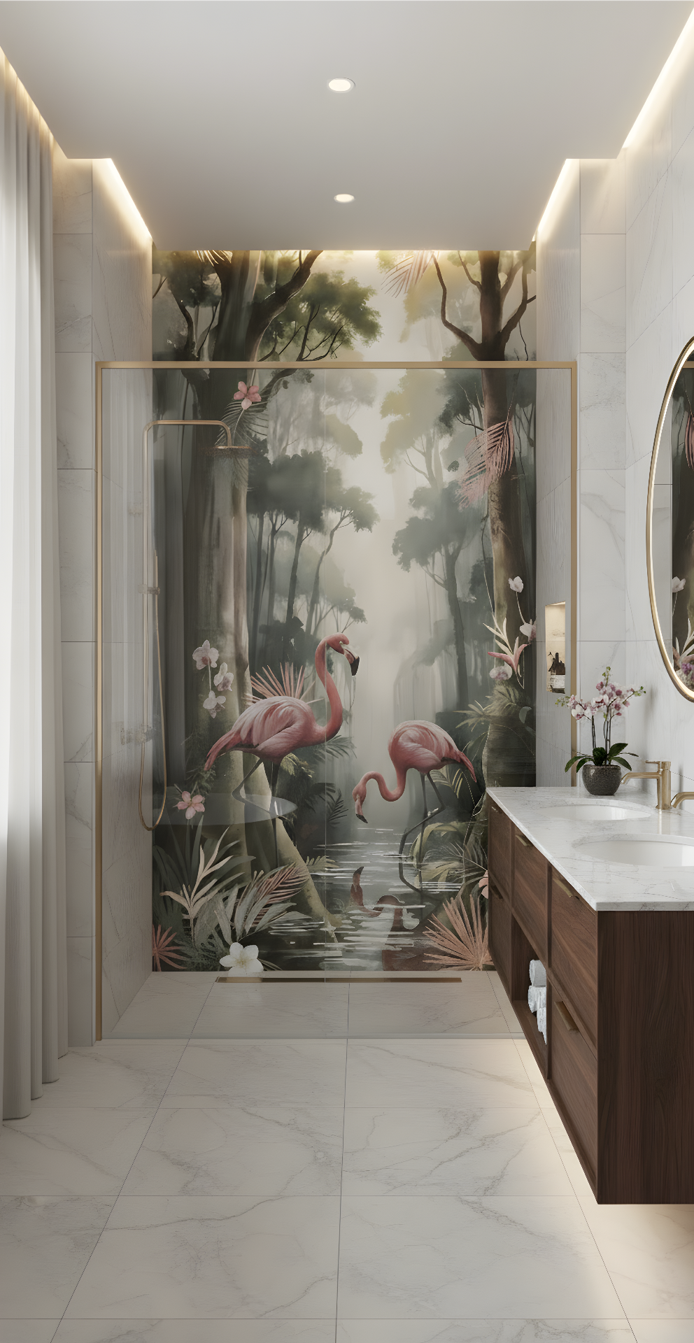 Flamingo Shower Panel