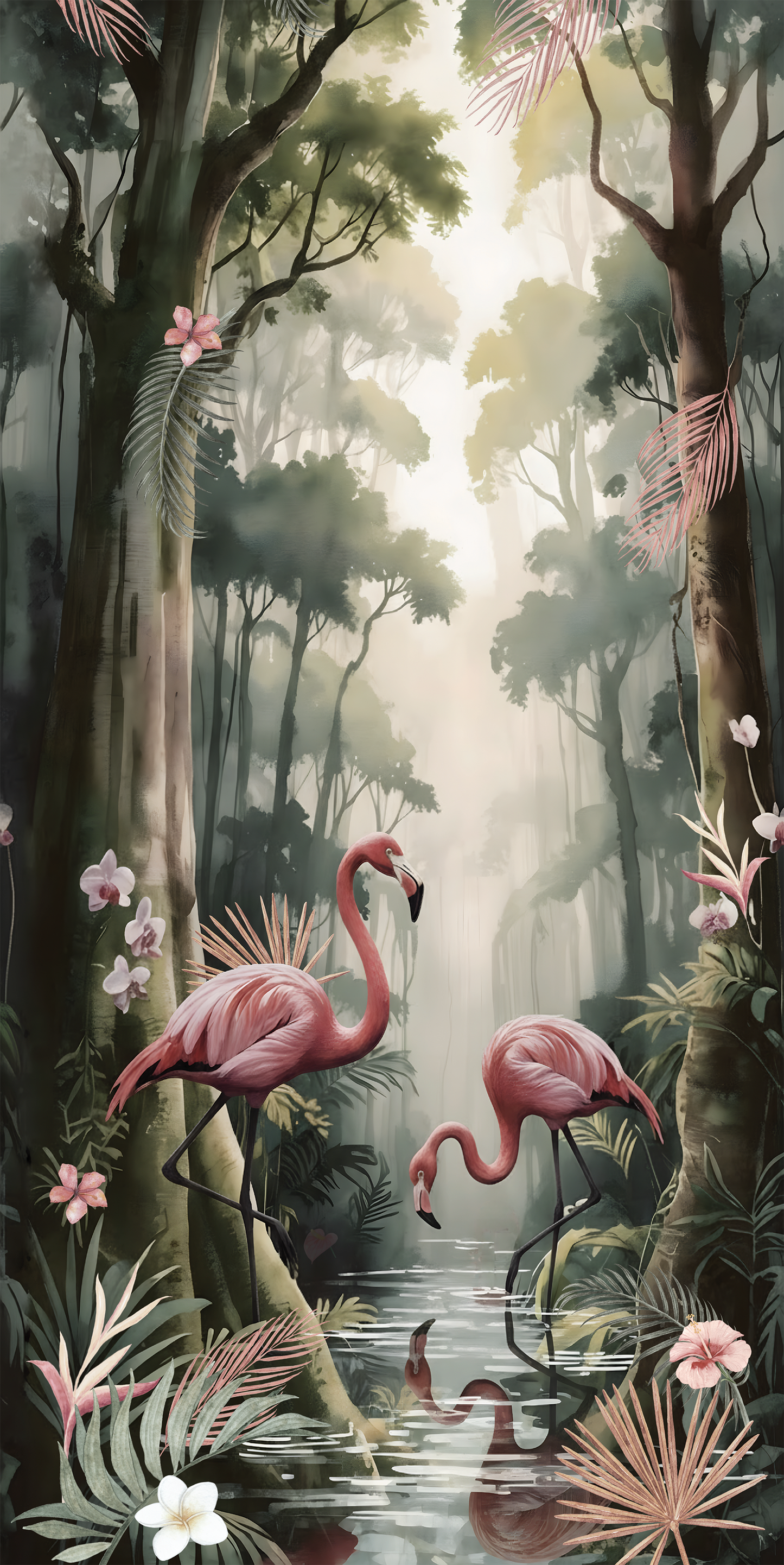 Flamingo Shower Panel