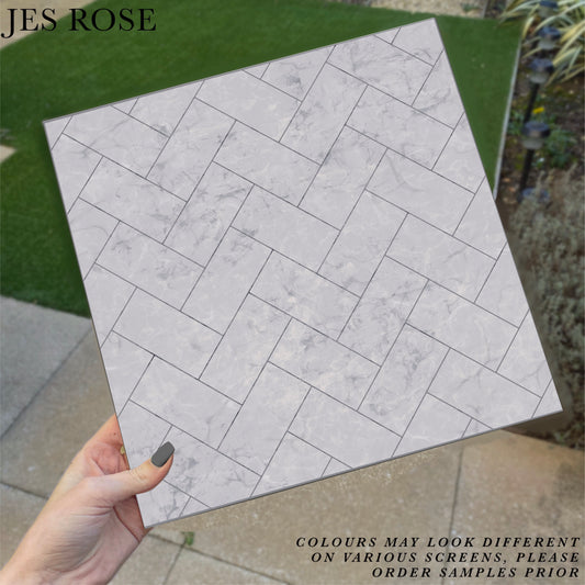 Herringbone Light Premium Peel & Stick Tiles