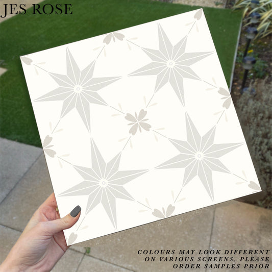Astral Floral Light Premium Peel & Stick Tiles