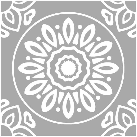 French Tile Grey & White (Large)  Premium Peel & Stick Tiles