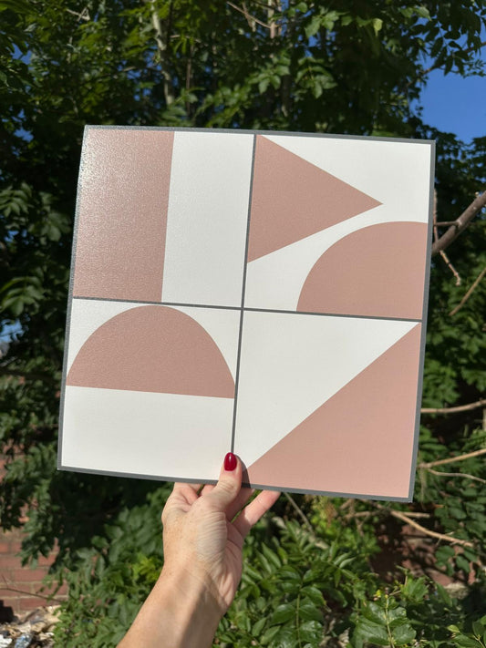Abstract Geometric Pink