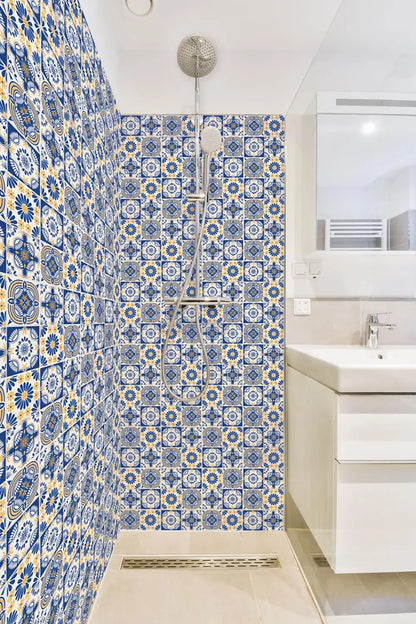 Portugese tiles Shower Panel