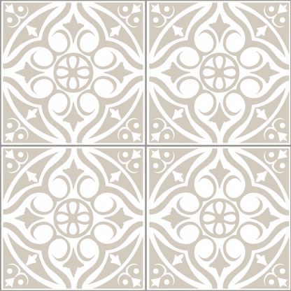 Victorian Tiles Beige Shower Panel