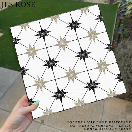 Astral Diamond Sage & Black Premium Peel & Stick Tiles