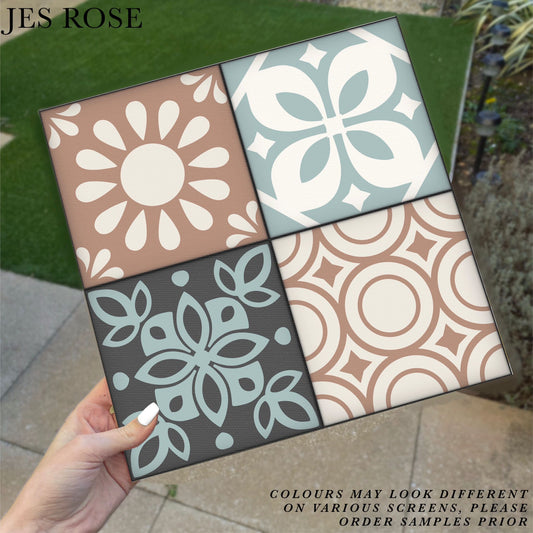 Mixed Moroccan Muted Premium Peel & Stick Tiles
