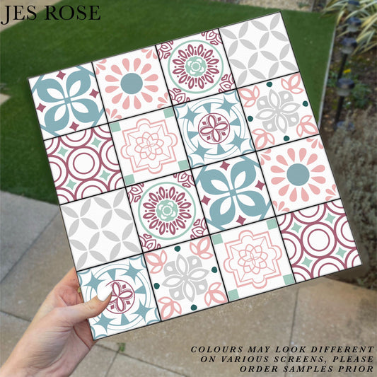 Mosaic Tiles Pastel Premium Peel & Stick Tiles