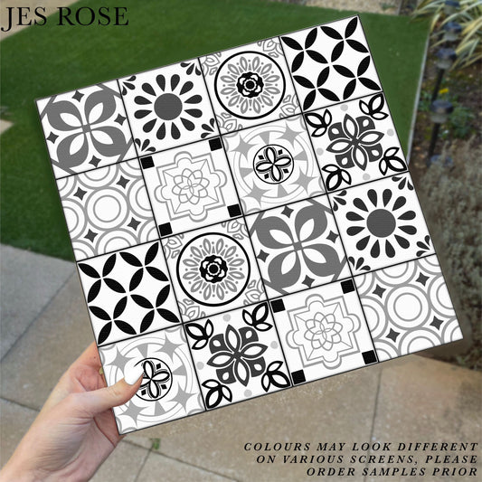 Mosaic Tiles Monochrome Premium Peel & Stick Tiles