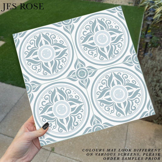 Lisbon Powder Blue Premium Peel & Stick Tiles