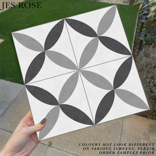 Petals White Premium Peel & Stick Tiles