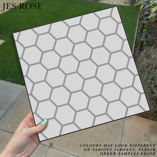 Hexagon White Premium Peel & Stick Tiles
