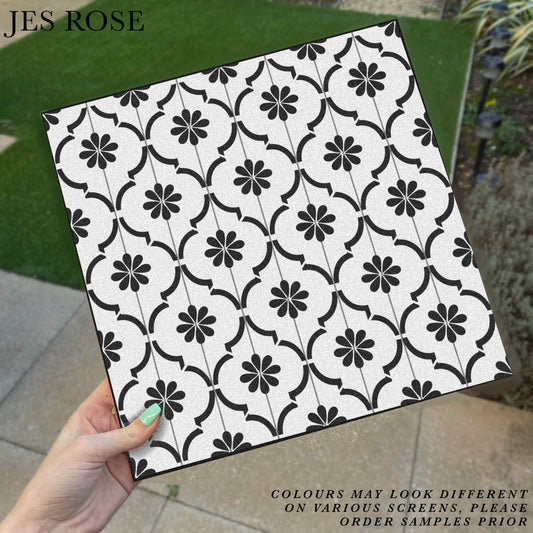 Moroccan Jannah White Premium Peel & Stick Tiles