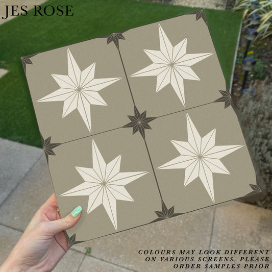 Astral Star Sage (Small) Premium Peel & Stick Tiles