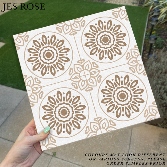 French Beige (Small) Premium Peel & Stick Tiles