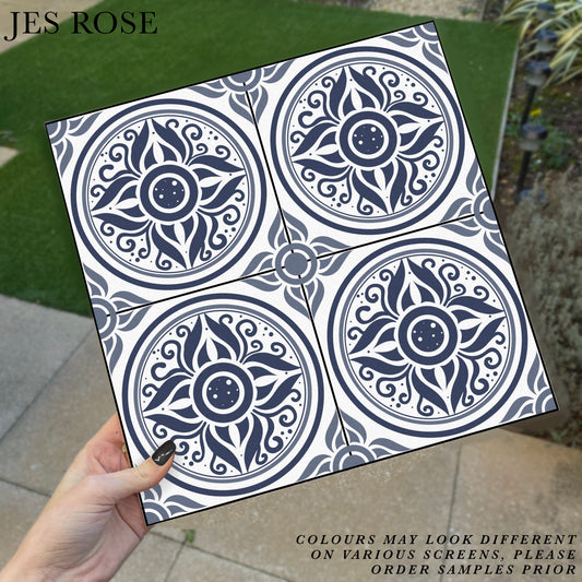 Lisbon Navy Premium Peel & Stick Tiles