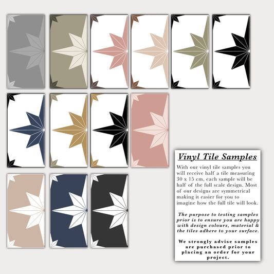 Astral Star Sage & Gold (Large) Premium Peel & Stick Tiles