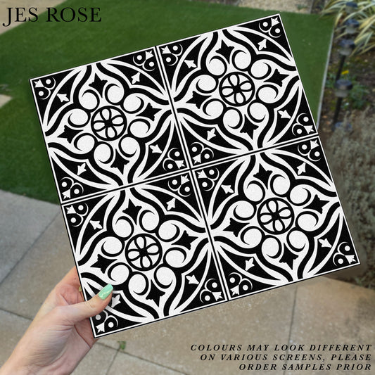 Victorian Black (Small) Premium Peel & Stick Tiles