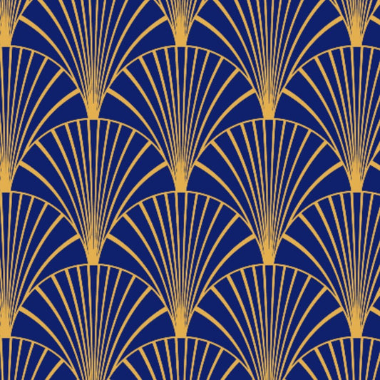 Art Deco Navy & Gold