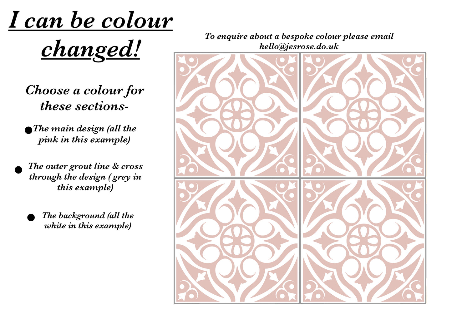 Victorian Black  (Large) Premium Peel & Stick Tiles