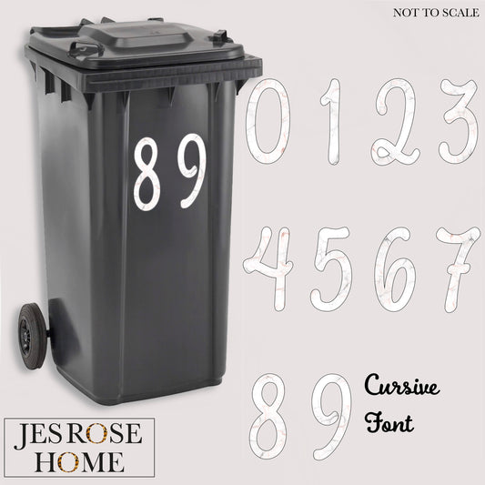 Muted Marble Number Decal