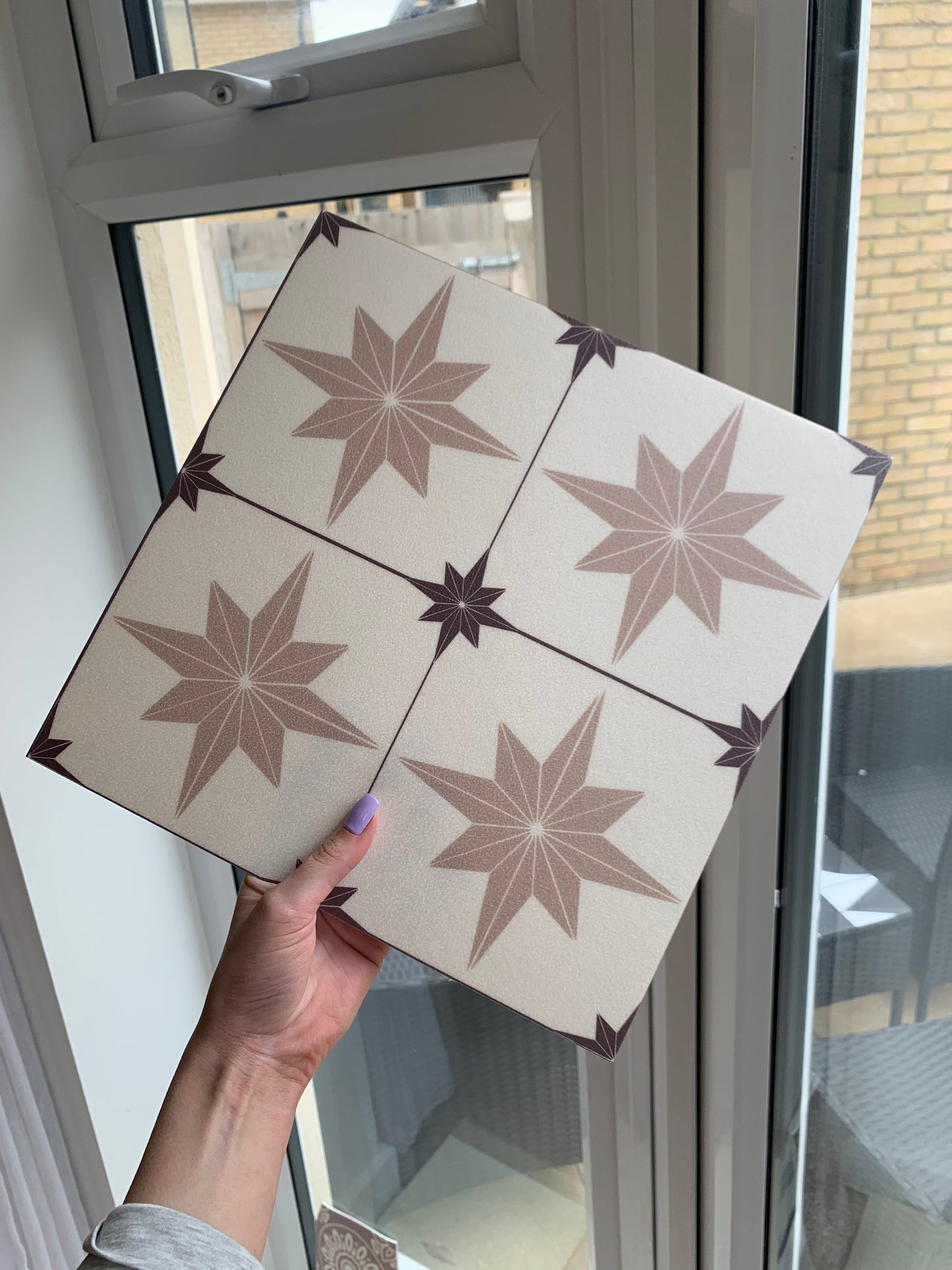 Astral Star Beige (Small) Premium Peel & Stick Tiles