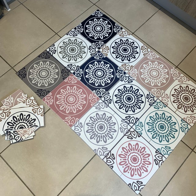 French Teal (Large) Premium Peel & Stick Tiles